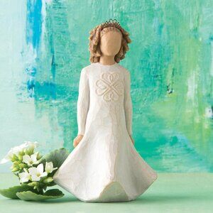 WILLOW TREE Irish Charm Figurine Susan Lordi 2010 Luck Laughter Strength Uplift
